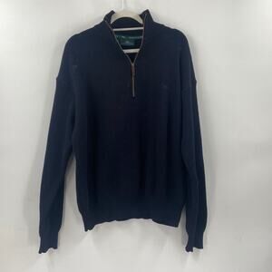 Rodd and Gunn navy quarter zip sweater